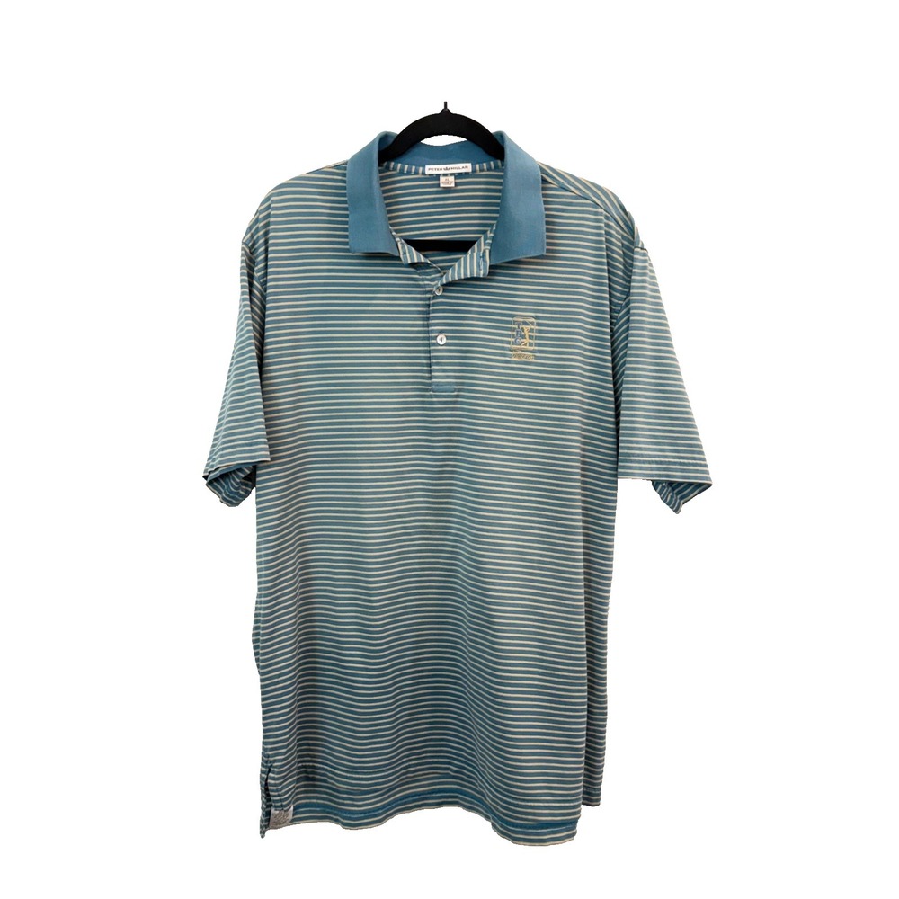 Peter Millar TPC Sawgrass Striped Men's XL Golf Polo PGA Players Championship - Picture 2 of 7